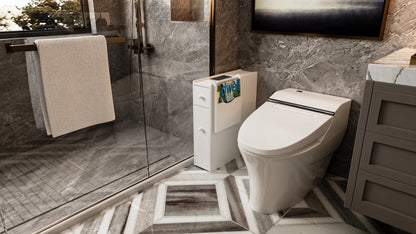 GLSCASA Bathroom Storage Cabinet Side Cabinet Space Saving Cabinet,White