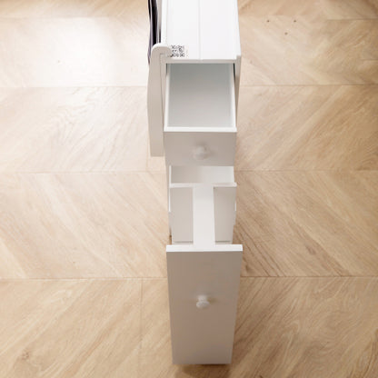 GLSCASA Bathroom Storage Cabinet Side Cabinet Space Saving Cabinet,White