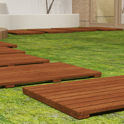 GLSCASA Teak Wood Bathroom Anti-slip Mat