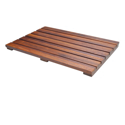 Teak Wood Bathroom Anti-slip Mat Grade A Teak Material Shower Mat