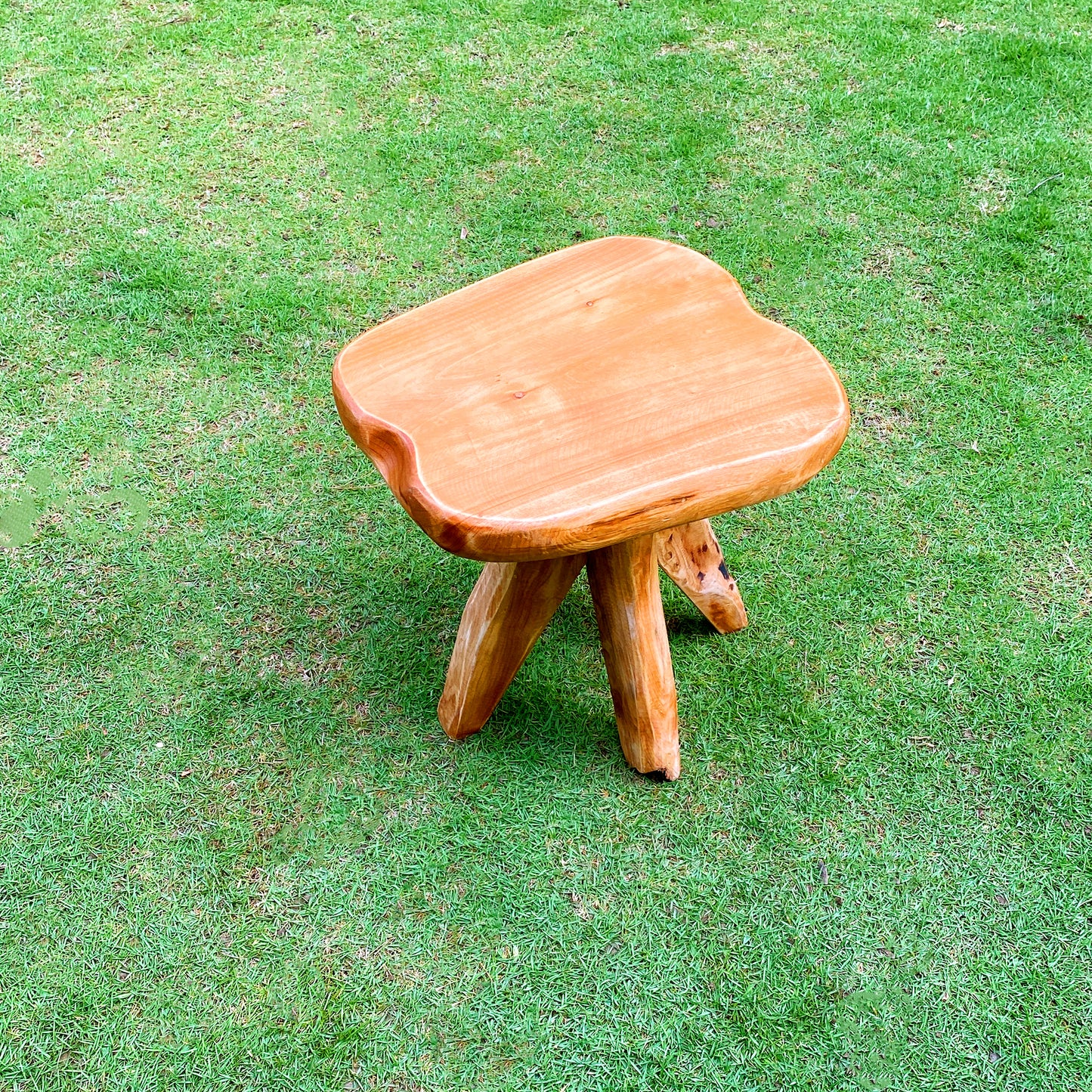 Tree Stump Side Table Natural Edge Cedar Real Wood End Table,Small Wooden Mushroom Stool, Indoor/Outdoor