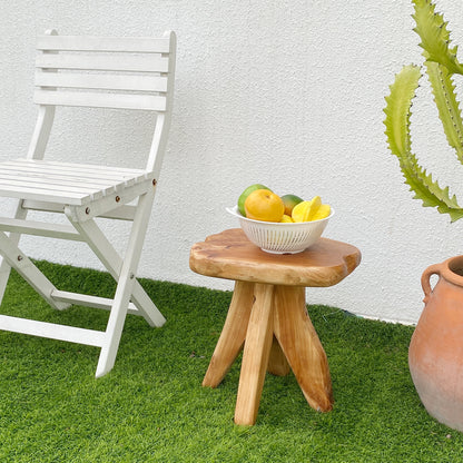 Root-carved stool 30*35*37 Solid wood stool  Outdoor Garden Foot Rest Stool