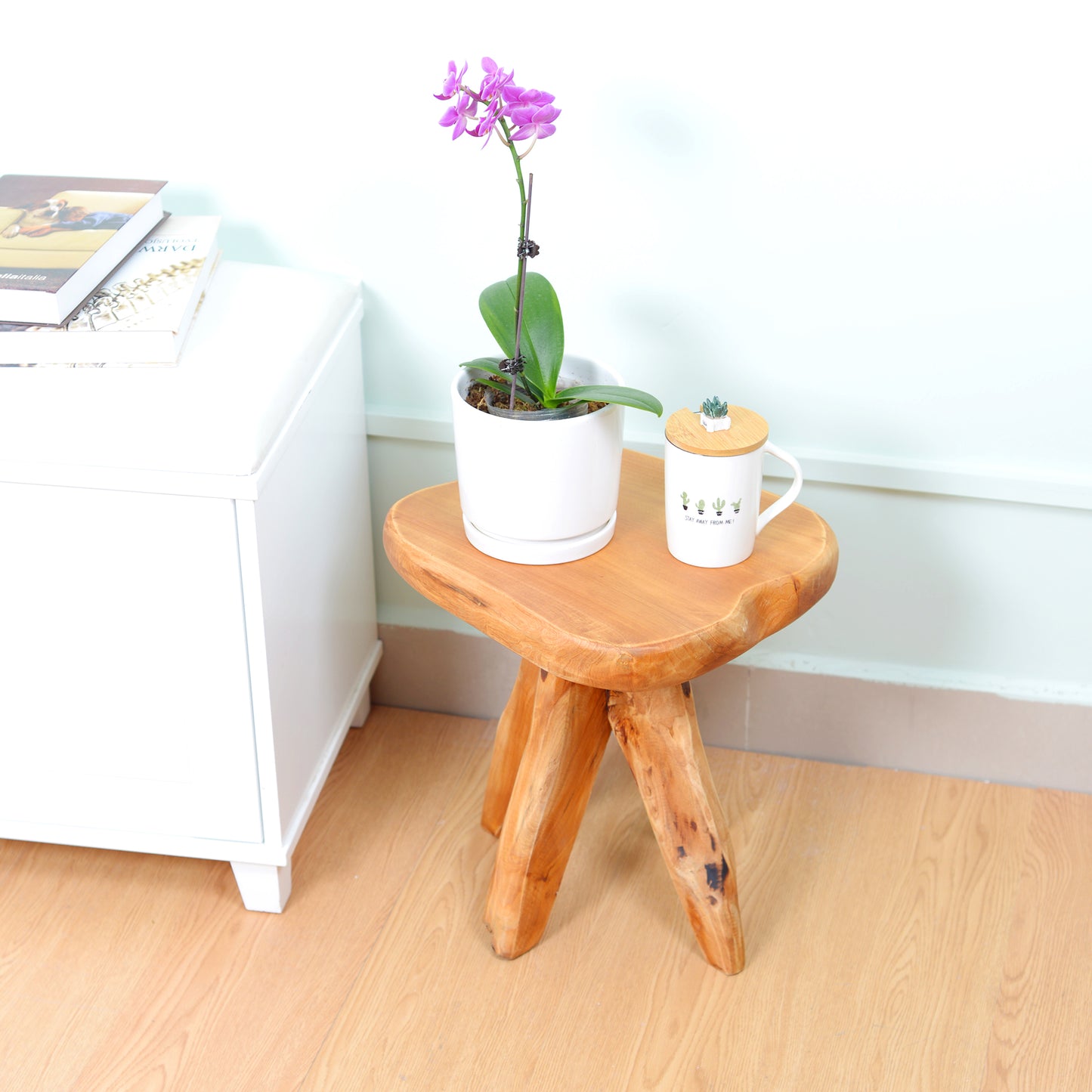 Root-carved stool 30*35*37 Solid wood stool  Outdoor Garden Foot Rest Stool