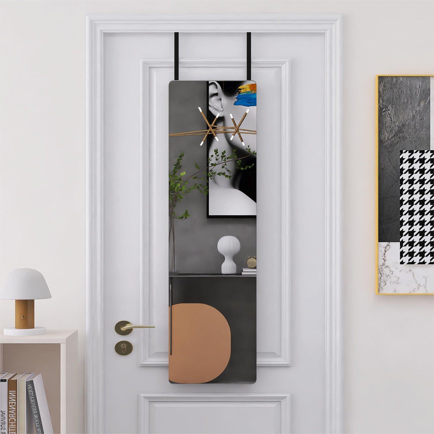 Bathroom Dressing,Makeup Mirror Decorative Living Room Mirror,Two PCS 1 Set