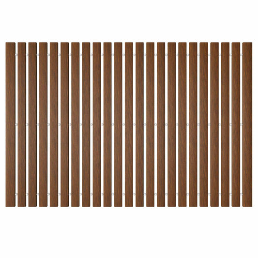 Teak Wood Bath Mat, Non Slip Bathroom Floor Mat for Spa, Bathtub and Outdoor, Roll Up for Easy Storage, L23.62"xW15.75"XH0.24"