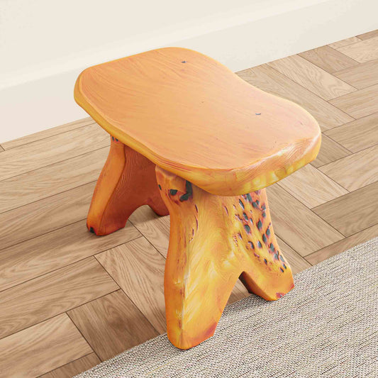 Wood Step Stool , High-Density Cedar, 360 LBS Capacity, No Assembly, Waterproof, Multi-Use for Bedroom, Living Room, Yard, Garden, Indoor & Outdoor