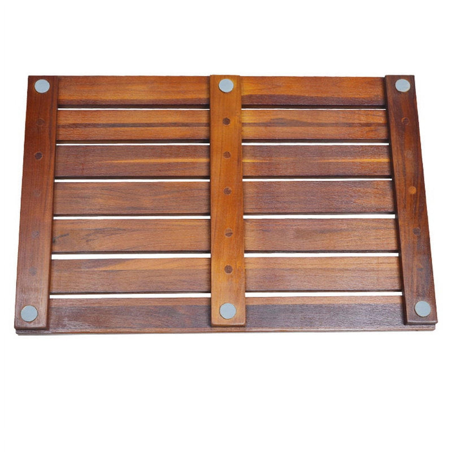 Teak Wood Bathroom Anti-slip Mat Grade A Teak Material Shower Mat