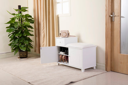 GLSCASA Shoe Bench Cabinet with Cushion