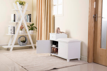 GLSCASA Shoe Bench Cabinet with Cushion