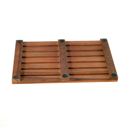 High quality log color retro teak anti-slip mat